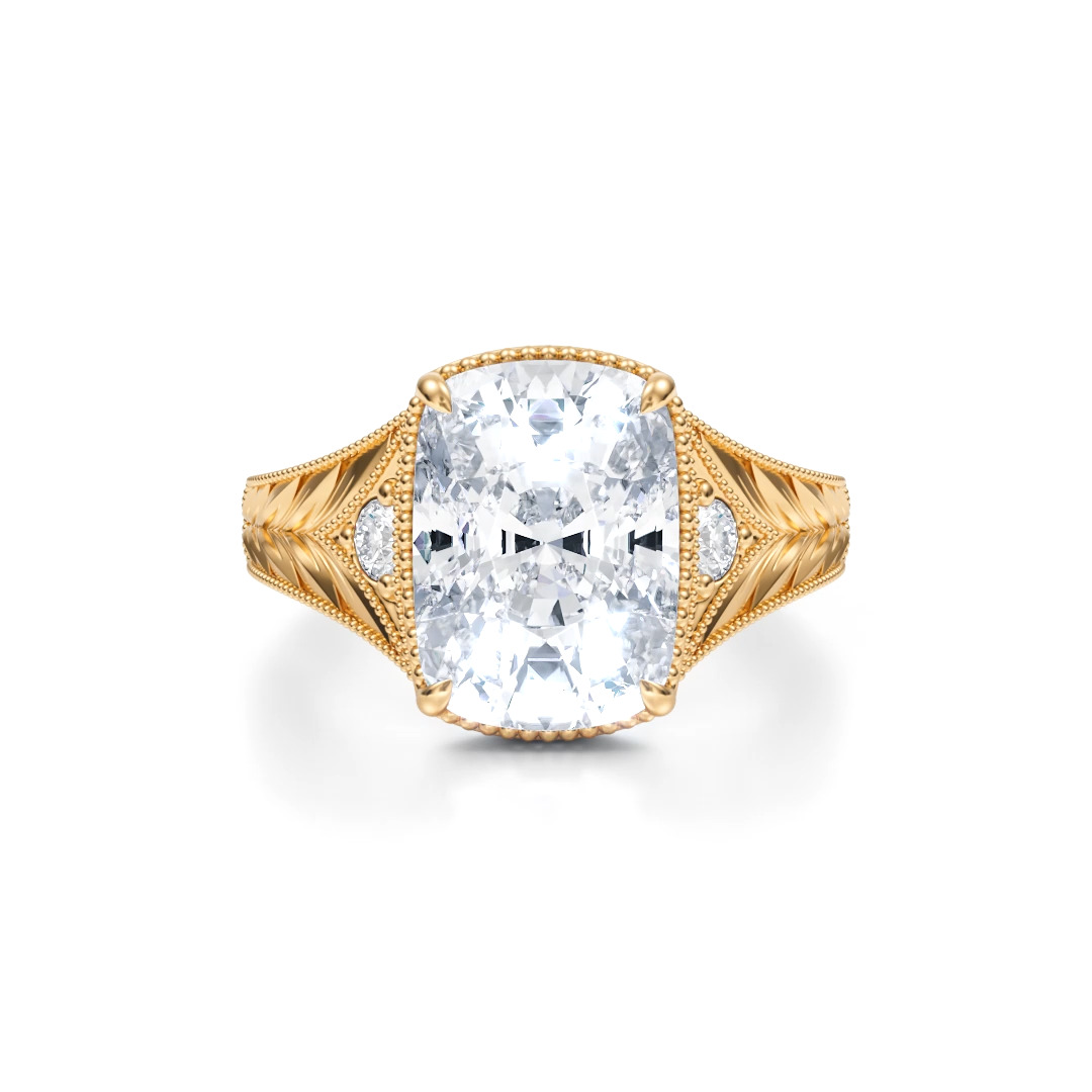Taylor Swift Old Miner Lab Grown Diamond Engagement Ring 360° view