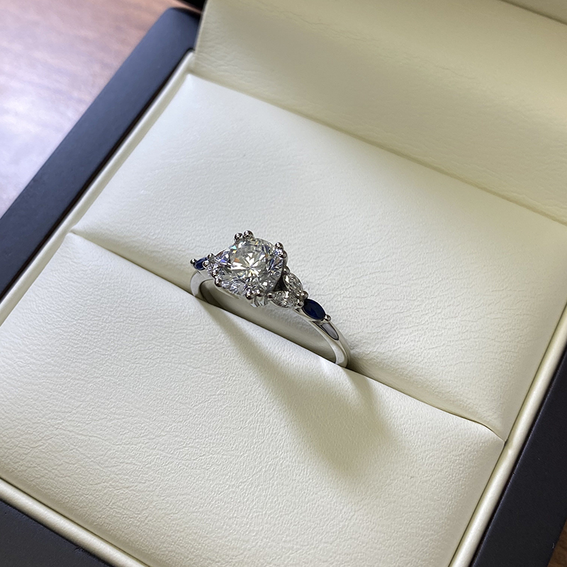 Accent Stone Engagement Rings