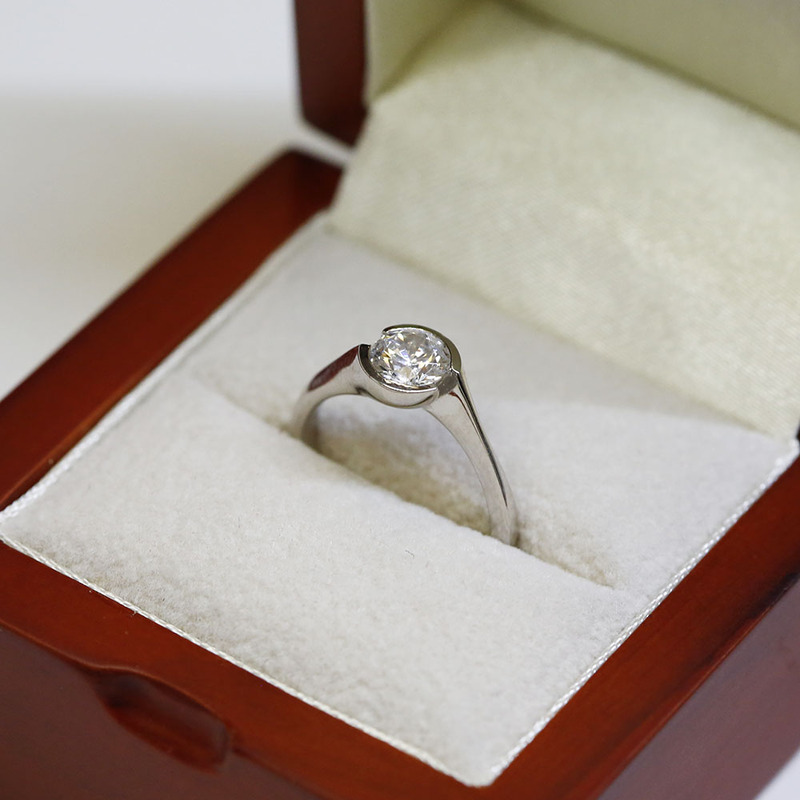 Tension Setting Engagement Rings