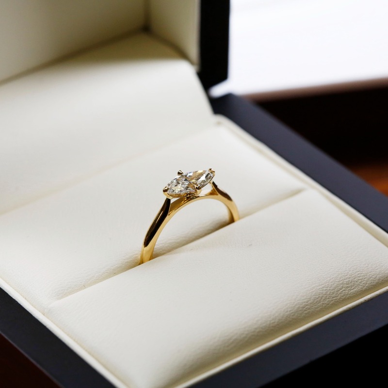 East West Engagement Rings