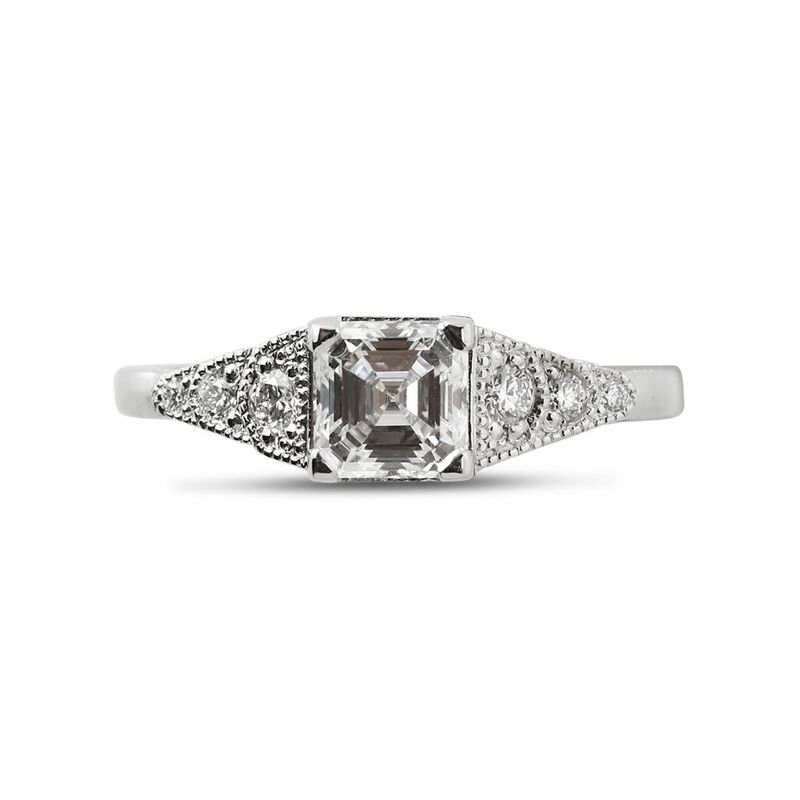 Milgrain Engagement Rings