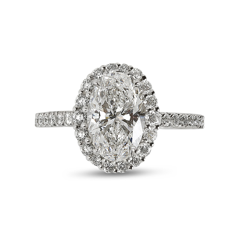 Oval Halo Engagement Rings