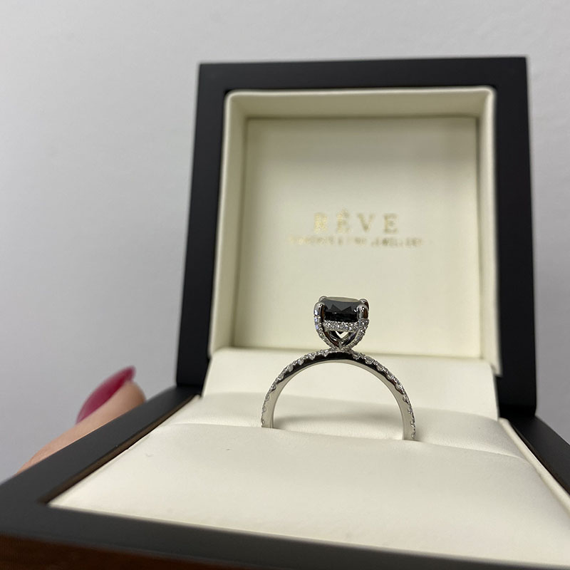 Sideways Engagement Rings