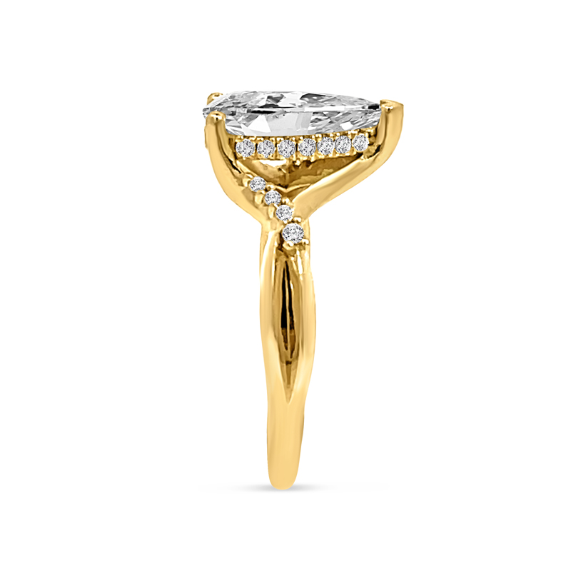 Sideways Engagement Rings