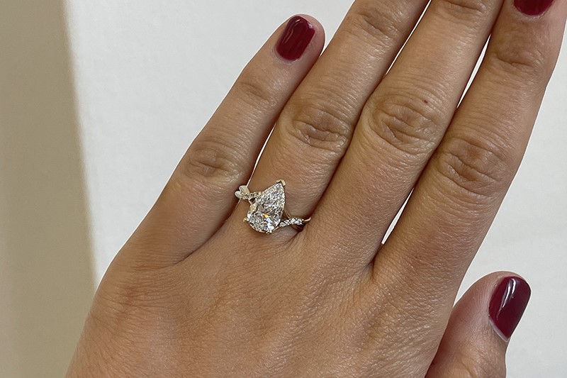Sideways Engagement Rings