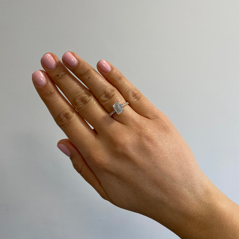 Sideways Engagement Rings