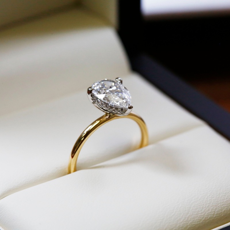 Sideways Engagement Rings