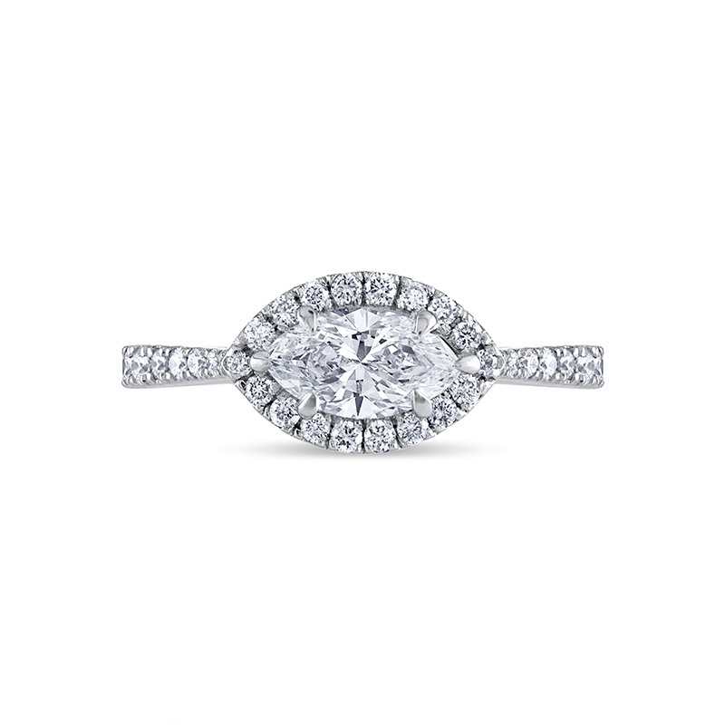 Tapered Engagement Rings