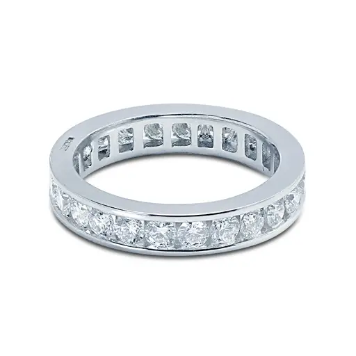 3.5mm Channel Setting Diamond Eternity Ring - Reve Diamonds