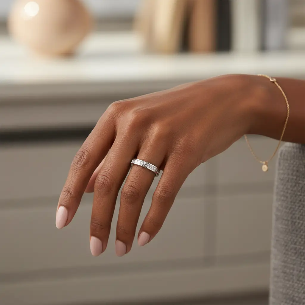 Sheriche シェリッシュ eternity ring(silver) 3mm Channel Setting 