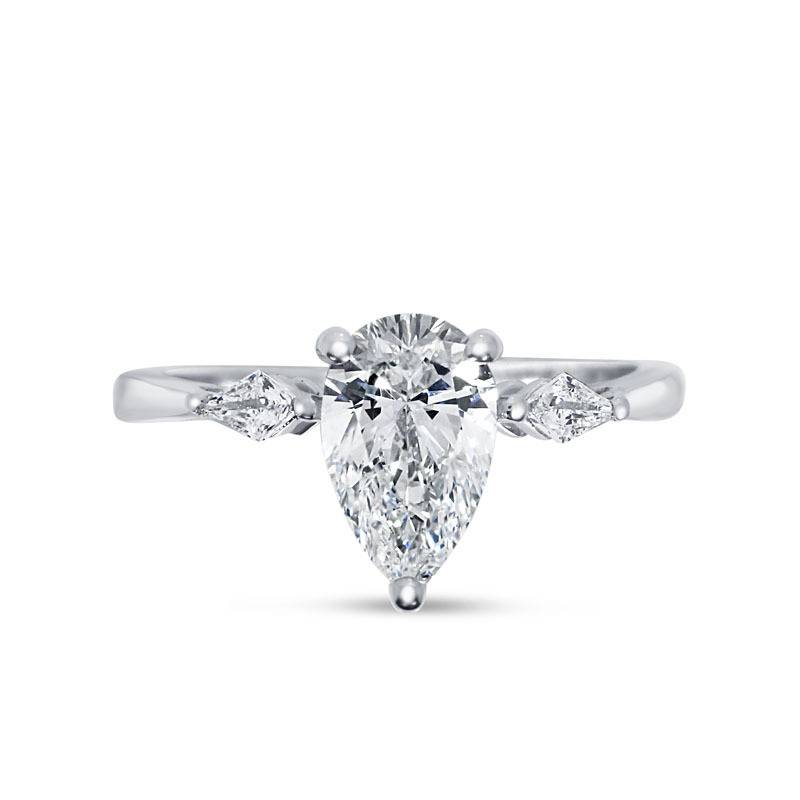 Pear and Kite Diamond Engagement Ring | Reve Diamonds