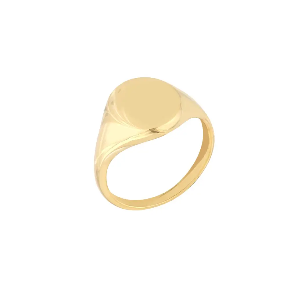 Signet Mini Oval Gold Ring