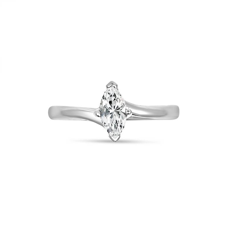Twist Marquise Cut Diamond Engagement Ring | Rêve Diamonds